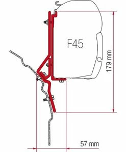 Fiamma F45s VW T4 Transporter Campervan Awning Bracket Kit