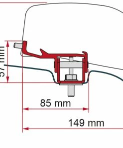 Fiamma F40 VAN Awning Adapter Bracket For Nissan NV 350 L2-H1 Campervan