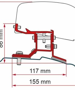 Fiamma F40 VAN Awning Adapter Bracket For Ford Custom L1 & L2 Campervan