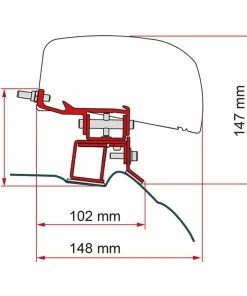 Fiamma F40 VAN Awning Adapter Bracket For Mercedes Vito L2-H1 Campervan 7 Fiamma F40 VAN Awning Adapter Bracket For Mercedes Vito L2-H1 Campervan -Camping Shop Store 98655Z078 79985.1675172745