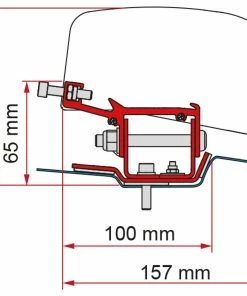 Fiamma F40 VAN Awning Adapter Bracket For Renault Trafic L1 & L2 Campervan