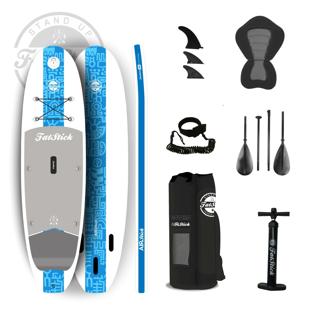 Fatstick Airstick 10’6 Inflatable SUP Paddle Board Full Kit 6 Fatstick Airstick 10’6 Inflatable SUP Paddle Board Full Kit - Image 4
