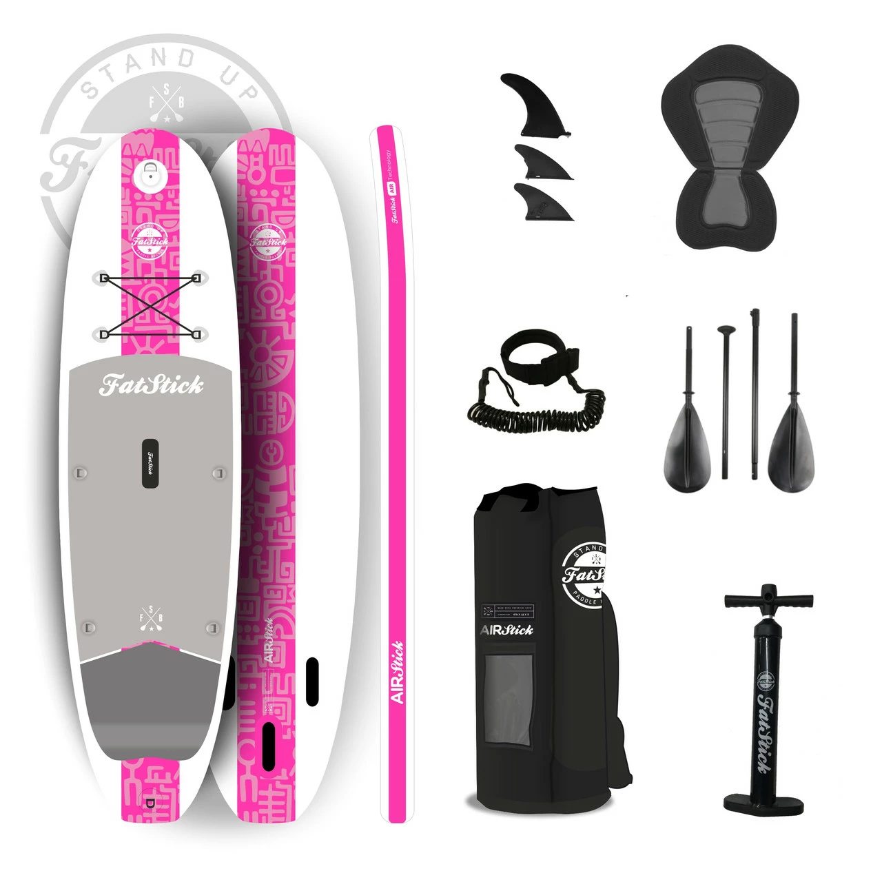Fatstick Airstick 10’6 Inflatable SUP Paddle Board Full Kit 7 Fatstick Airstick 10’6 Inflatable SUP Paddle Board Full Kit - Image 5