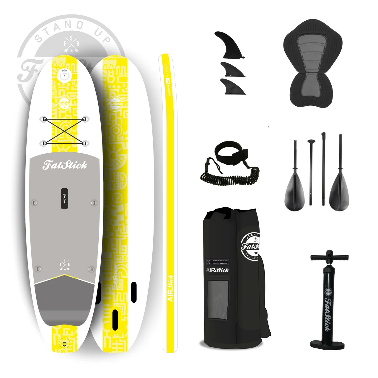 Fatstick Airstick 10’6 Inflatable SUP Paddle Board Full Kit 5 Fatstick Airstick 10’6 Inflatable SUP Paddle Board Full Kit - Image 3