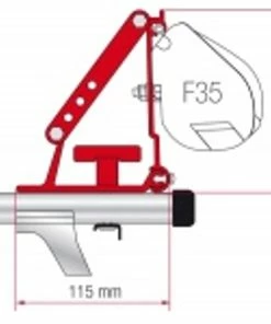 Fiamma F45 Awning Roof Rails Installation Kit Auto Adapter Brackets 5 Fiamma F45 Awning Roof Rails Installation Kit Auto Adapter Brackets -Camping Shop Store F45 Auto Brackets 2 17594.1442408160