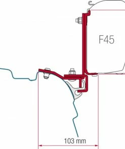 Fiamma F45 Multirail Reimo VW T5 T6 Awning Bracket Kit