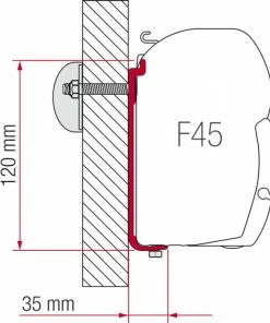 Fiamma F45 Standard Awning AS-120 Adapter Kit