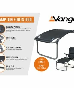 Vango Hampton Padded Footstool - Excalibur 7 Vango Hampton Padded Footstool - Excalibur -Camping Shop Store Hampton Padded Footstool Features 71458.1674727248