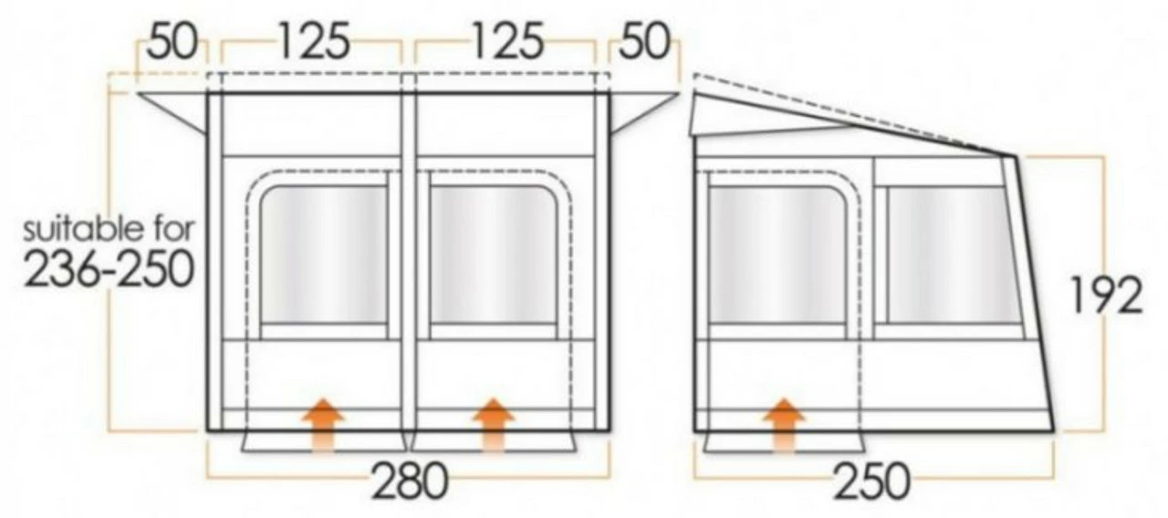 Vango Varkala Connect Caravan Airbeam Awning 9 Vango Varkala Connect Caravan Airbeam Awning - Image 7