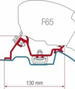 Fiamma F65/F80 Awning Bracket Kit For Mercedes Sprinter (with Roof Rail)