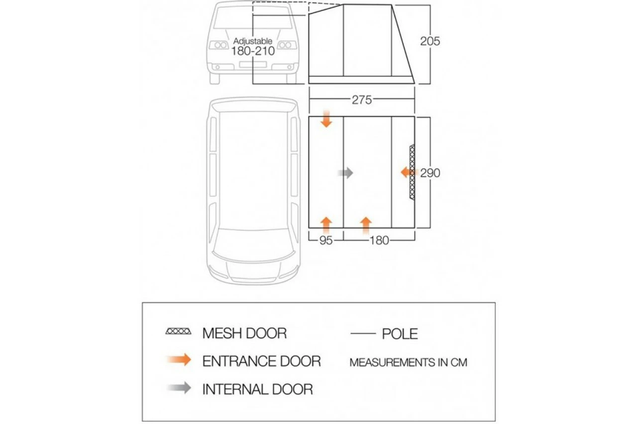 Vango Faros II Low Poled Campervan Awning 13 Vango Faros II Low Poled Campervan Awning - Image 11