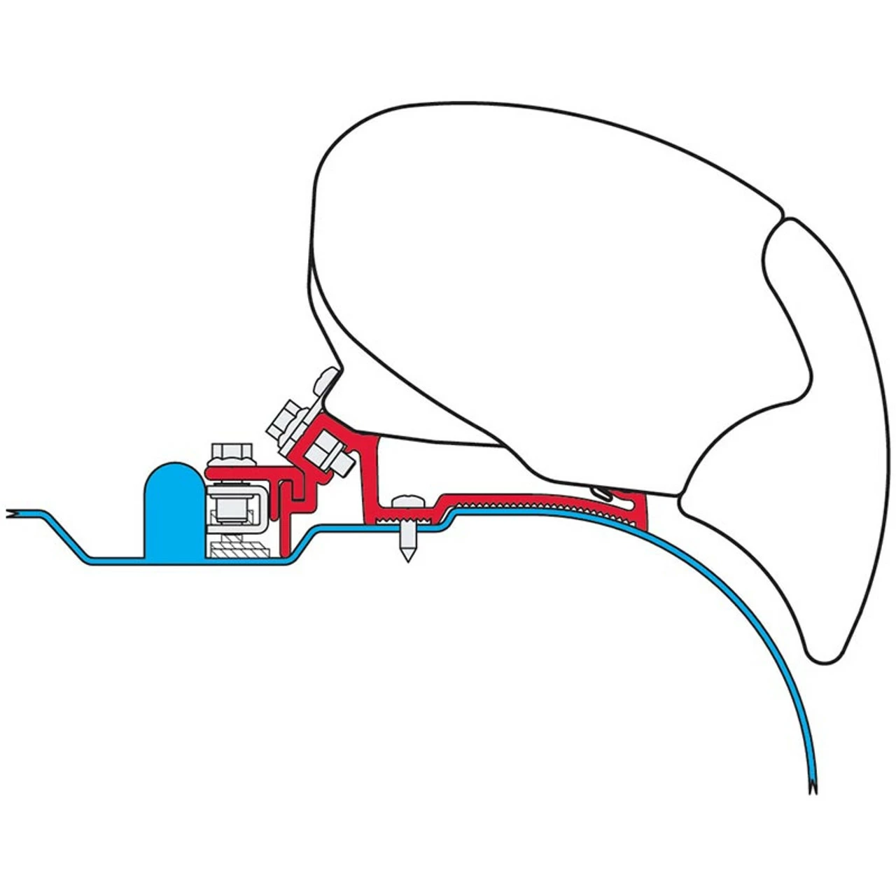 Fiamma Iveco Daily H2 Awning Bracket Kit For The Fiamma F65/F80 Canopy Awning 2 Fiamma Iveco Daily H2 Awning Bracket Kit For The Fiamma F65/F80 Canopy Awning