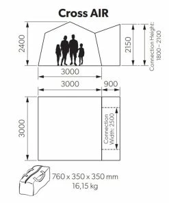 Kampa Cross AIR Drive Away Awning For Campervans 11 Kampa Cross AIR Drive Away Awning For Campervans -Camping Shop Store kampa cross air dimensions 84464.1654763652