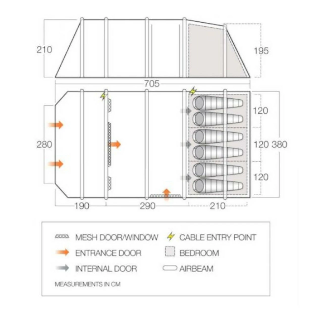 Vango Lismore Air Family Camping Tent Package 10 Vango Lismore Air Family Camping Tent Package - Image 8