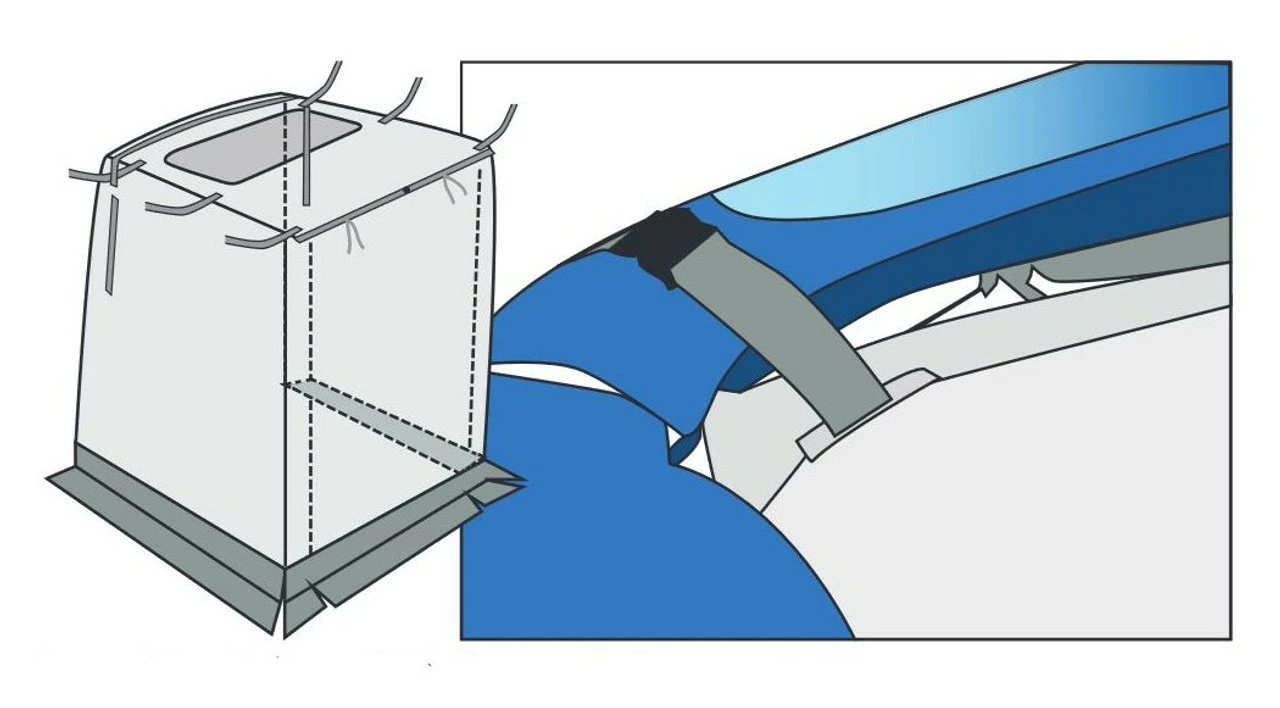 Reimo Trapeze Rear Tailgate Awning Tent For Mini Camper Vans 5 Reimo Trapeze Rear Tailgate Awning Tent For Mini Camper Vans - Image 3