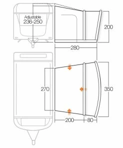 Vango Sonoma II 350cm Air Caravan Motorhome Awning 16 Vango Sonoma II 350cm Air Caravan Motorhome Awning -Camping Shop Store sonoma ii 350 floorplan 43216.1529575187