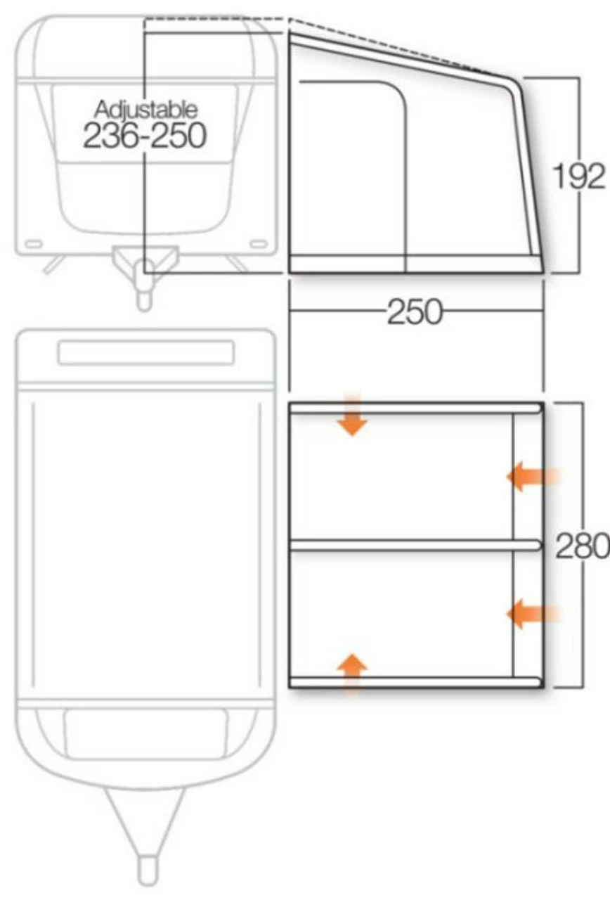 Vango Varkala Connect Caravan Airbeam Awning 10 Vango Varkala Connect Caravan Airbeam Awning - Image 8
