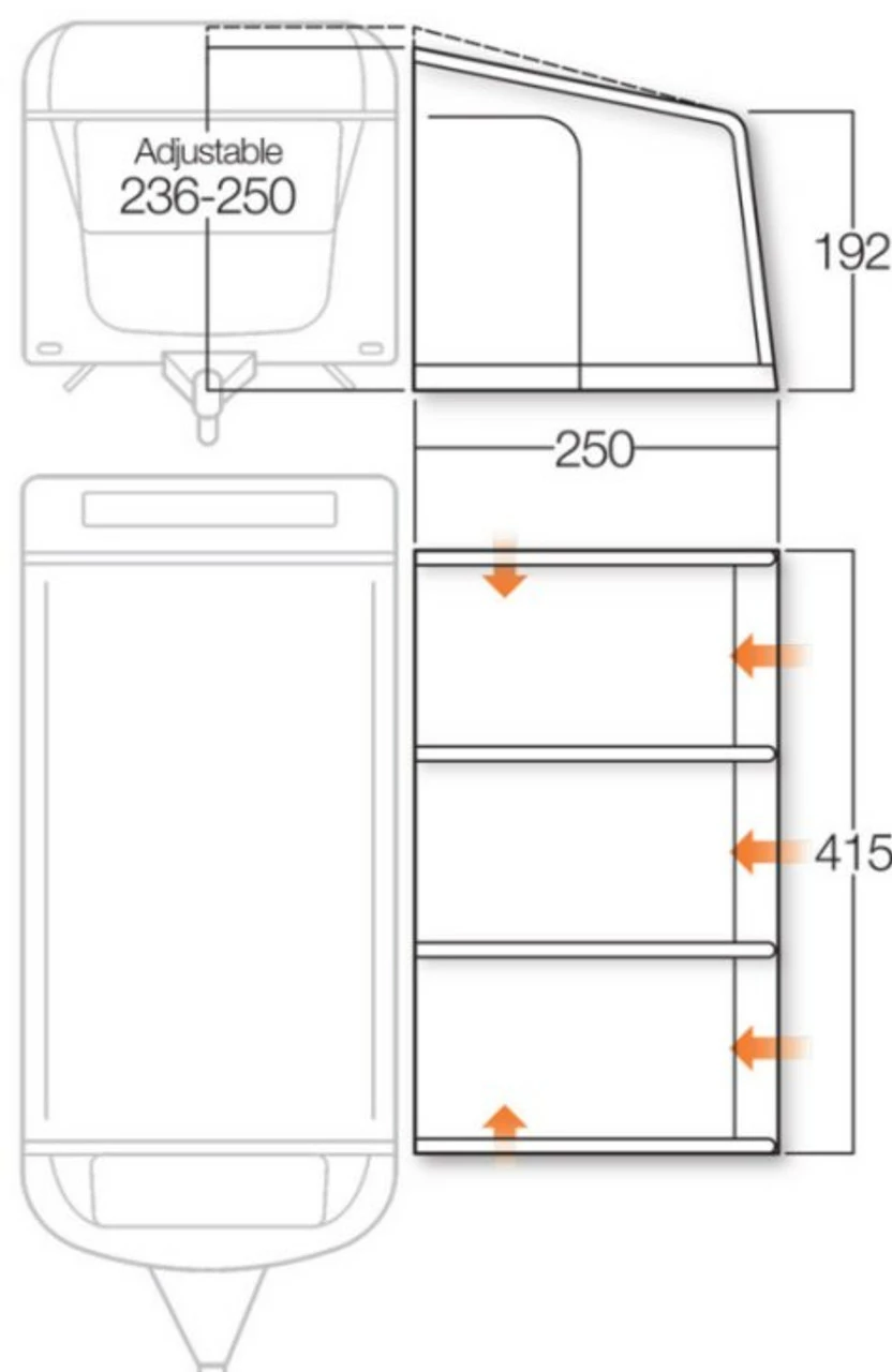 Vango Varkala Connect Caravan Airbeam Awning 12 Vango Varkala Connect Caravan Airbeam Awning - Image 10